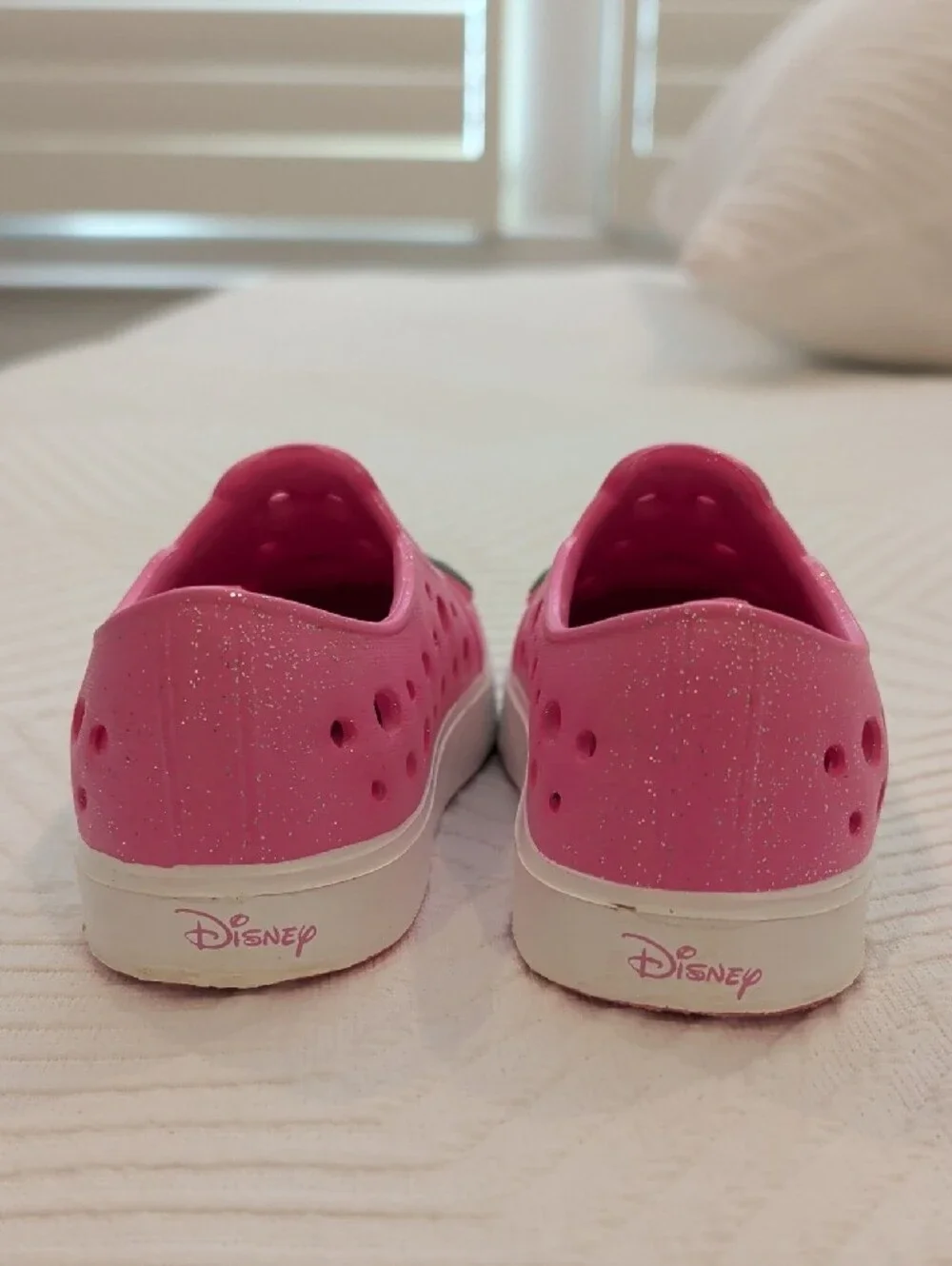 Girls' Harper Canyon Disney Pink Slip-On Shoes with Floral Character Accents